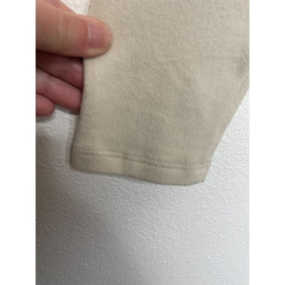 Something About You Oversized Long Sleeve Tunic Sweater Off The Shoulder Ivory - Picture 9 of 15